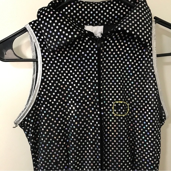 Forum costume womens sequin dance flare pant bodysuit size Small - Picture 3 of 12